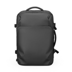Black multifunctional USB water-repellent backpack for modern travelers by MarkRyden Global