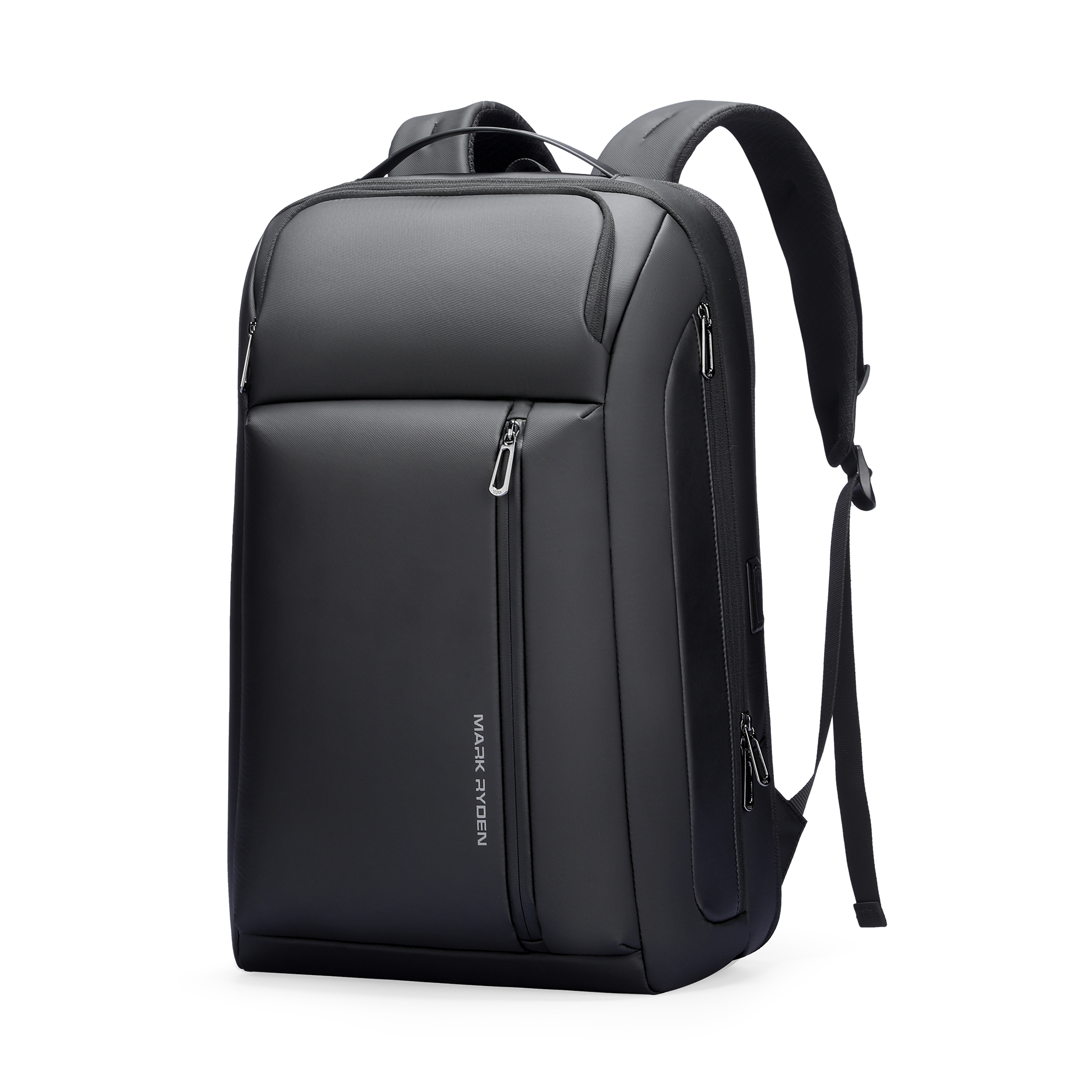 Mark Ryden expandable waterproof backpack with USB charging capability