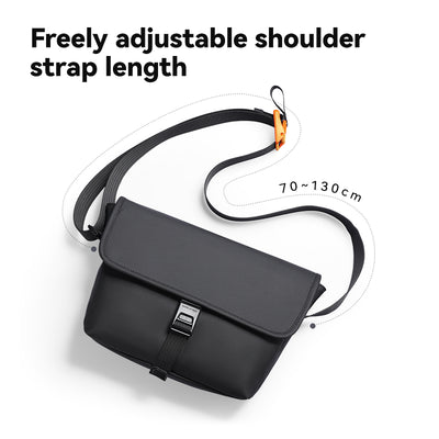 Mark Ryden Global black business casual crossbody bag with adjustable strap