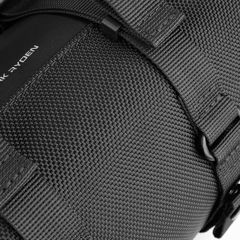 Mark Ryden black textured crossbody bag with straps - fashion-forward design