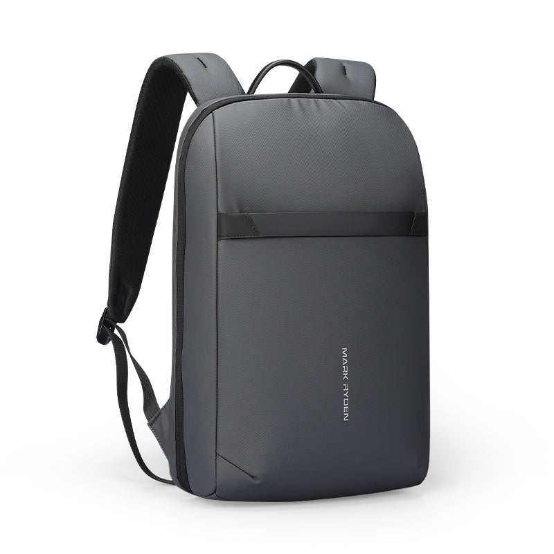 Mark Ryden Voyager Pro - sleek gray commuter backpack with black straps