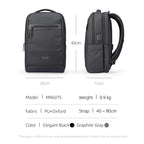 Mark Ryden UrbanFlex Lite backpack - lightweight design with separate computer compartment, Elegant Black color, 43cm height