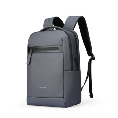 business backpack with laptop compartment UrbanFlex Lite: Lightweight Backpack with Separate Computer Compartment Designed for Business Gray