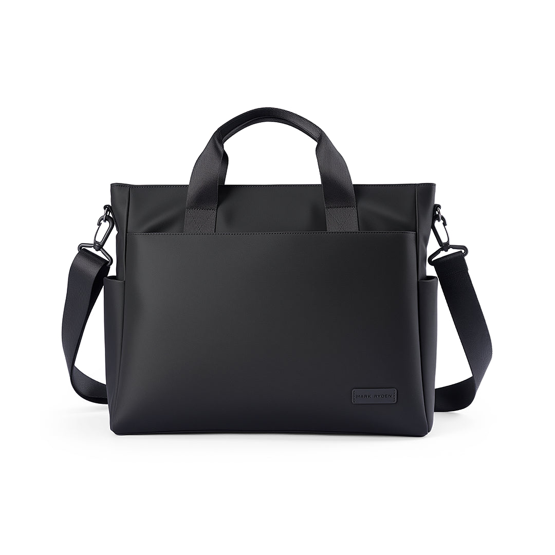 CarryDuo: Laptop Tote Bag with Side Pockets & Adjustable Shoulder Strap