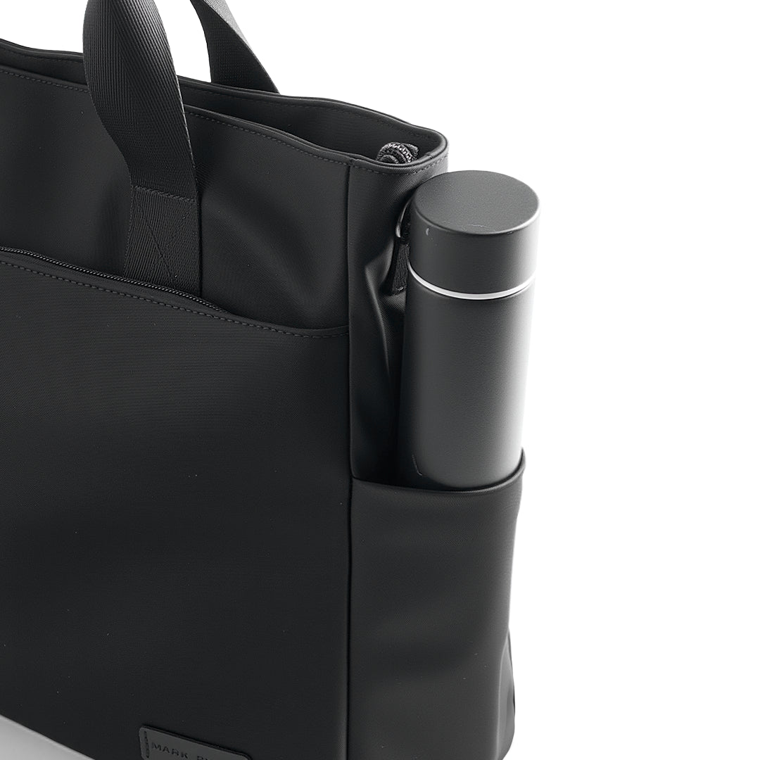 CarryDuo: Laptop Tote Bag with Side Pockets & Adjustable Shoulder Strap