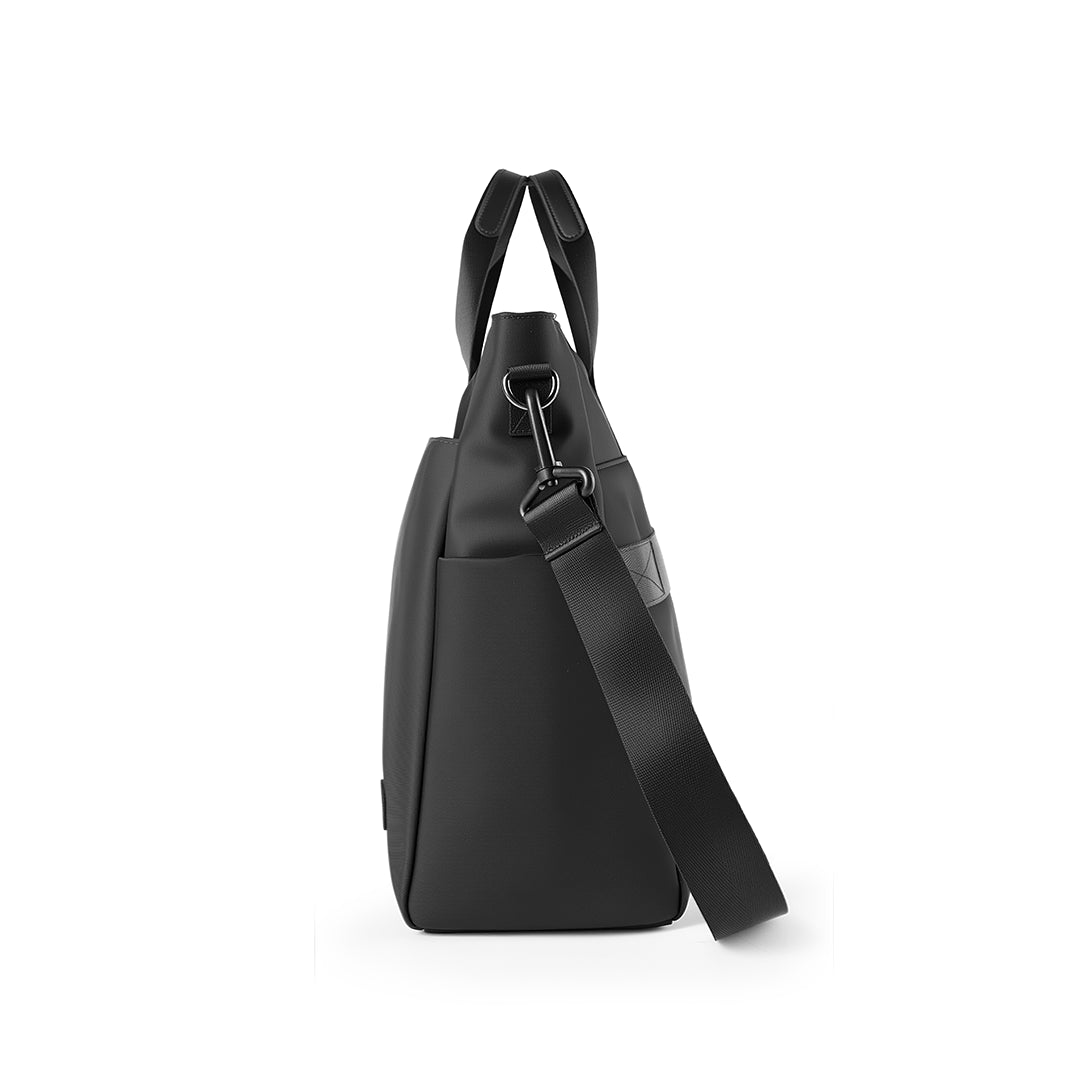 CarryDuo: Laptop Tote Bag with Side Pockets & Adjustable Shoulder Strap