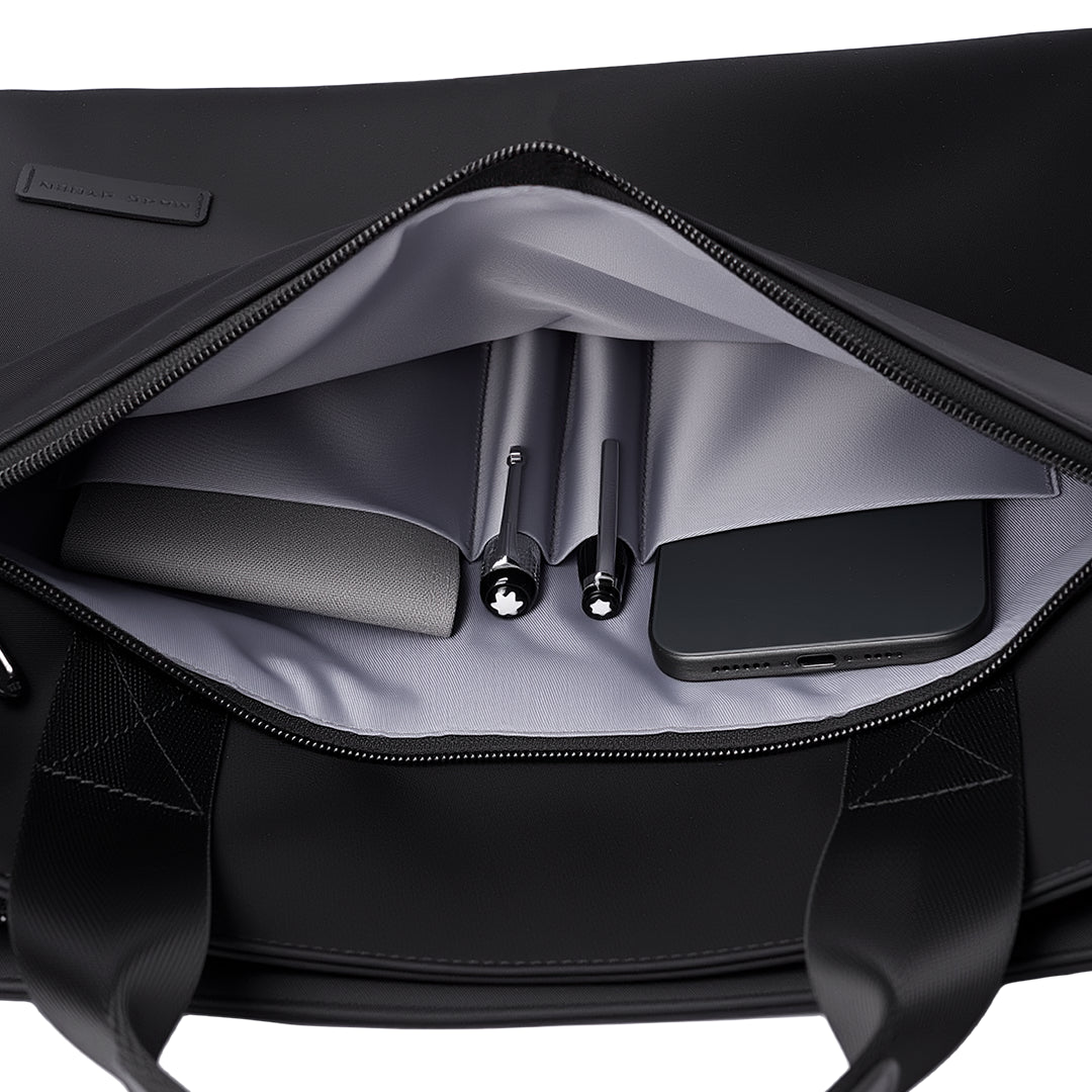 CarryDuo: Laptop Tote Bag with Side Pockets & Adjustable Shoulder Strap