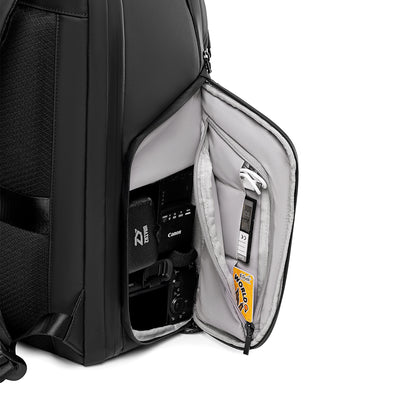VaultCam: 17.3" Laptop Camera Backpack with Customizable Dividers for Creators