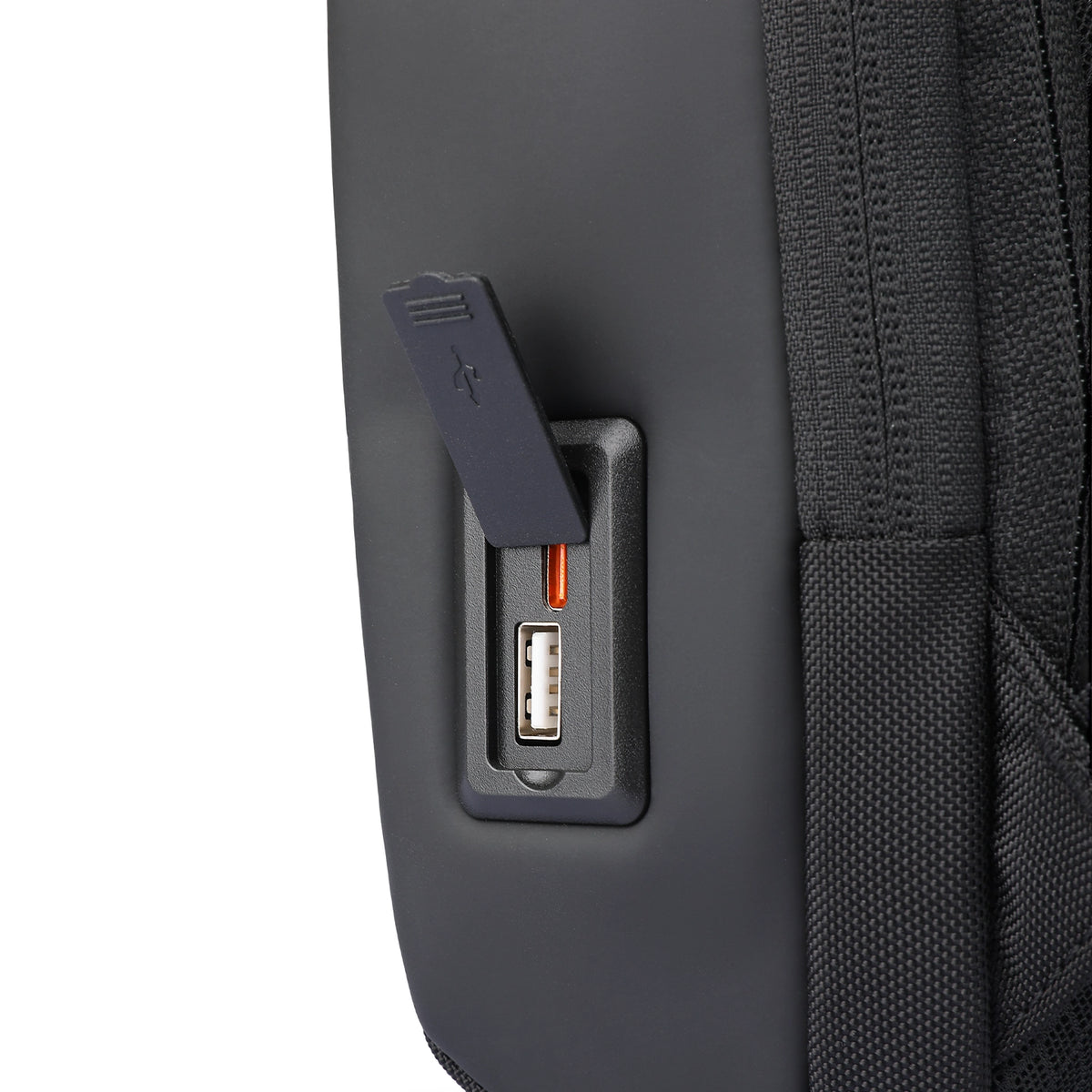 ChargeSling: RFID-Safe Chest Bag with USB Charging Port For Commute
