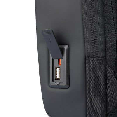 ChargeSling: RFID-Safe Chest Bag with USB Charging Port For Commute
