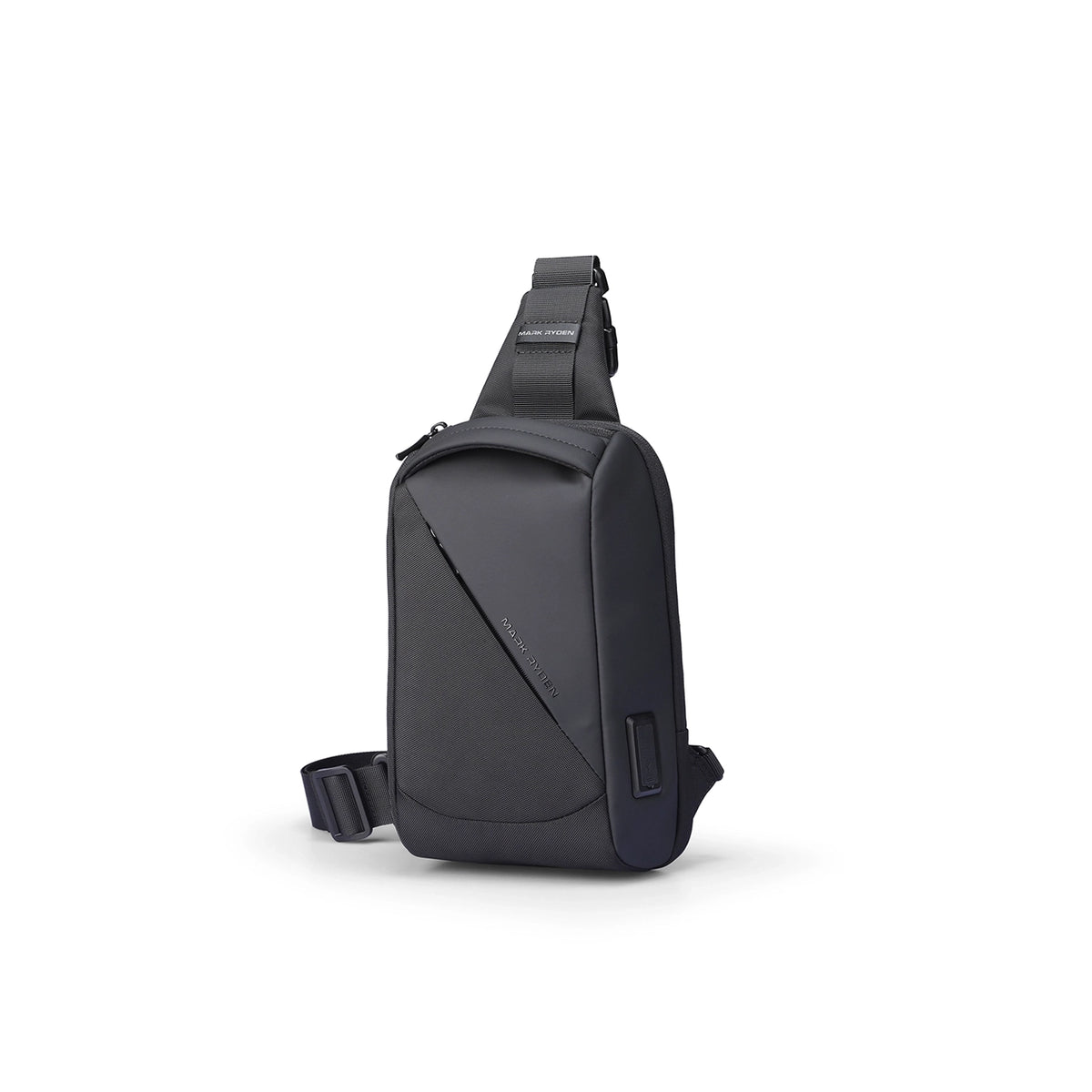 ChargeSling: RFID-sichere Brusttasche mit USB-Ladeanschluss für Pendler