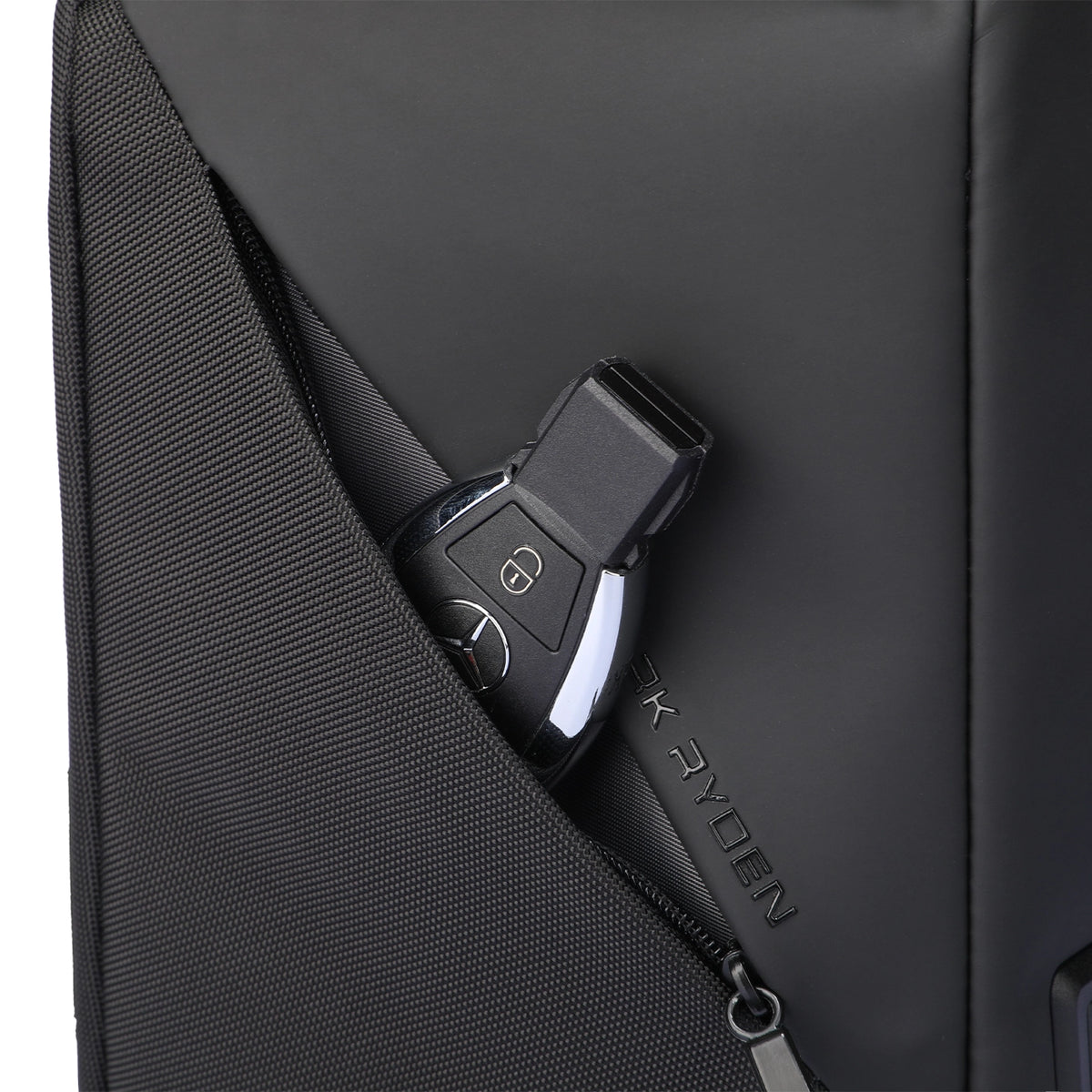 ChargeSling: RFID-Safe Chest Bag with USB Charging Port For Commute