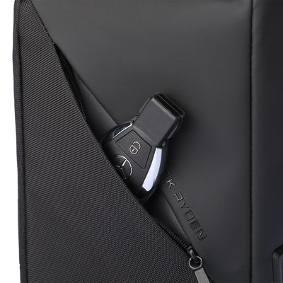 ChargeSling: RFID-Safe Chest Bag with USB Charging Port For Commute