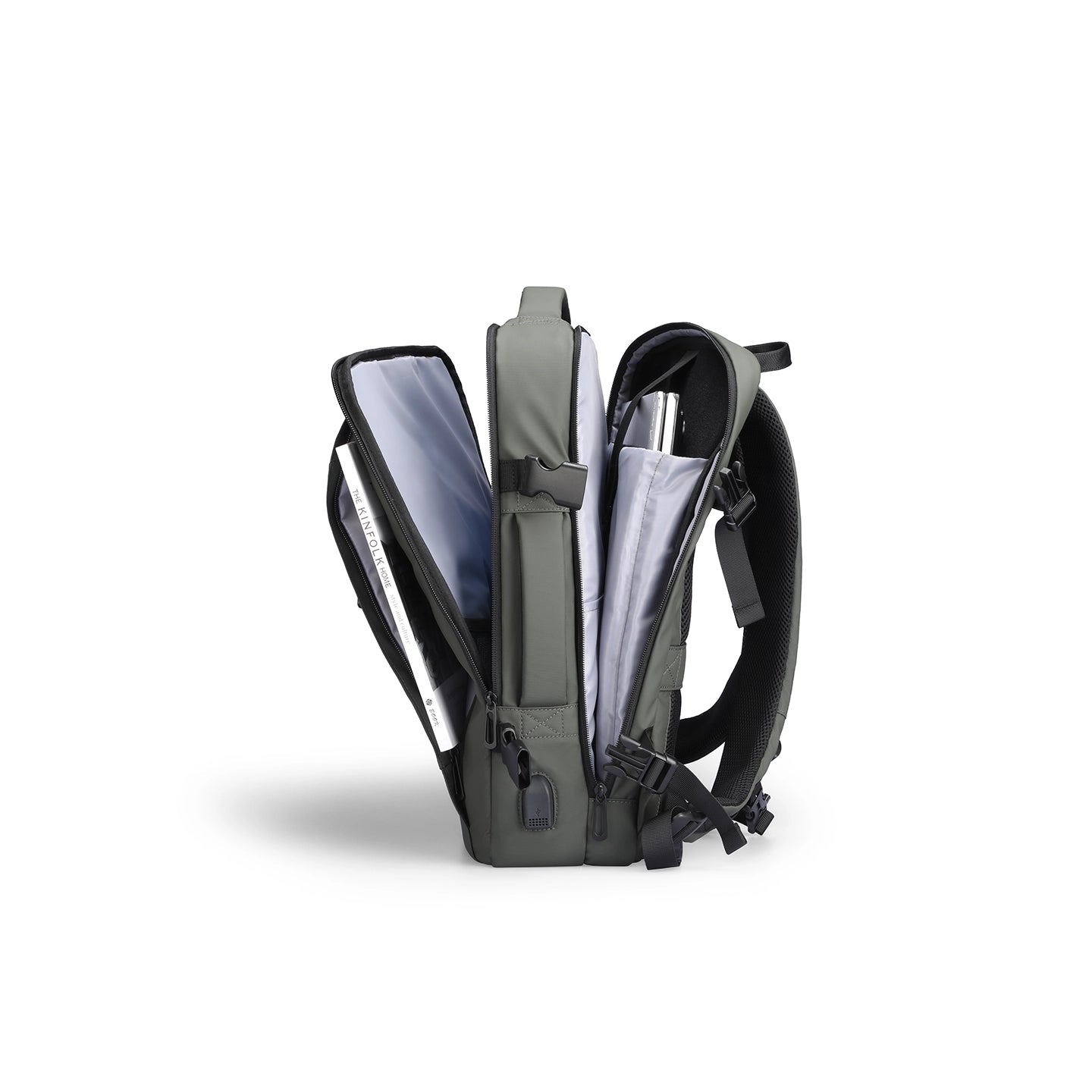 Expandos : sac à dos extensible polyvalent pour ordinateur portable pour voyager toute la journée 