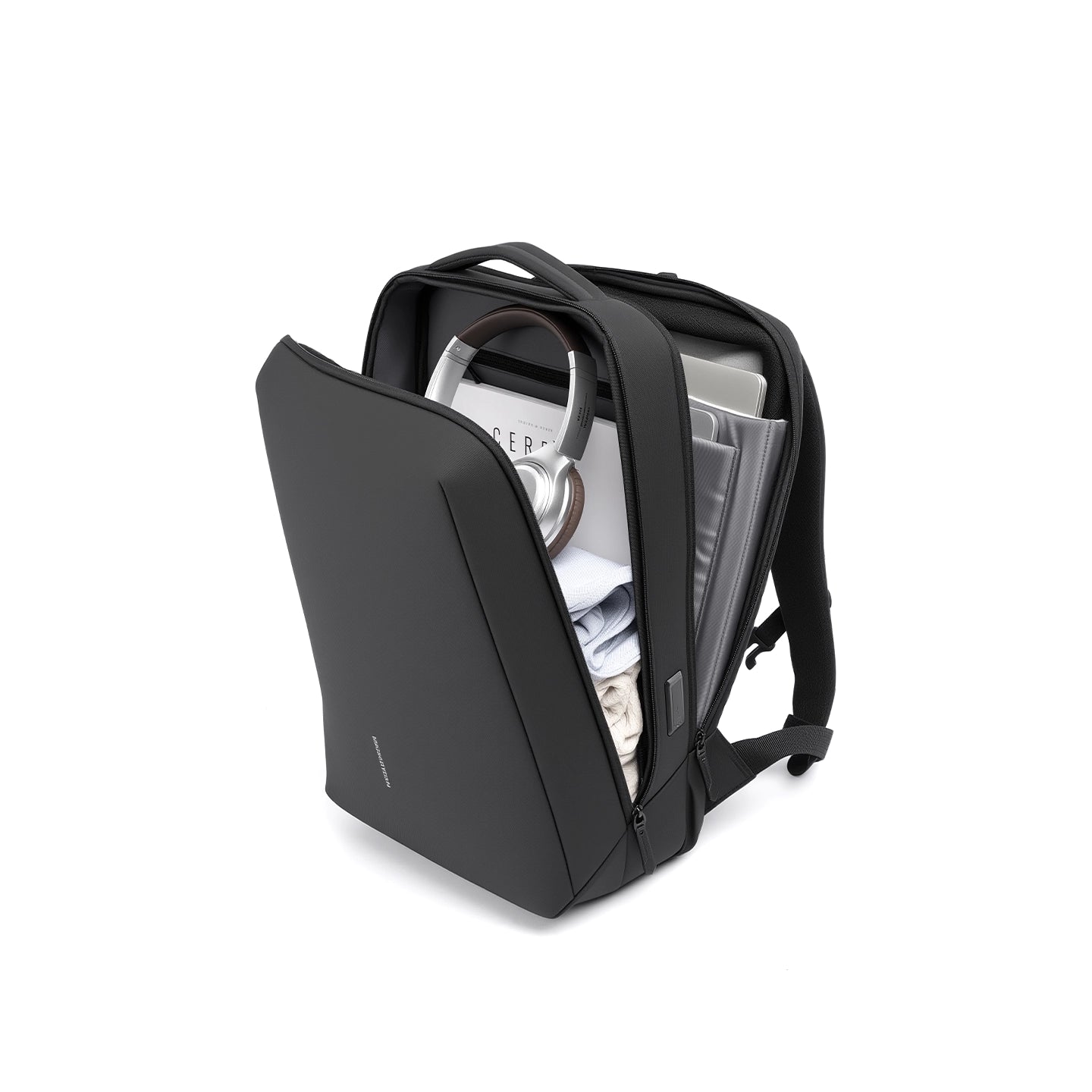 TechVault: 17.3 Inch Laptop Backpack with 900D Film-Protected Fabric for Professionals