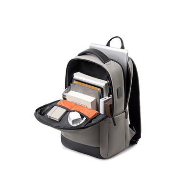 VaultCharge: 18.5L Business Laptop Backpack with EVA Diamond Bumper for Professionals