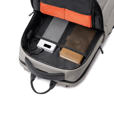 VaultCharge: 18.5L Business Laptop Backpack with EVA Diamond Bumper for Professionals