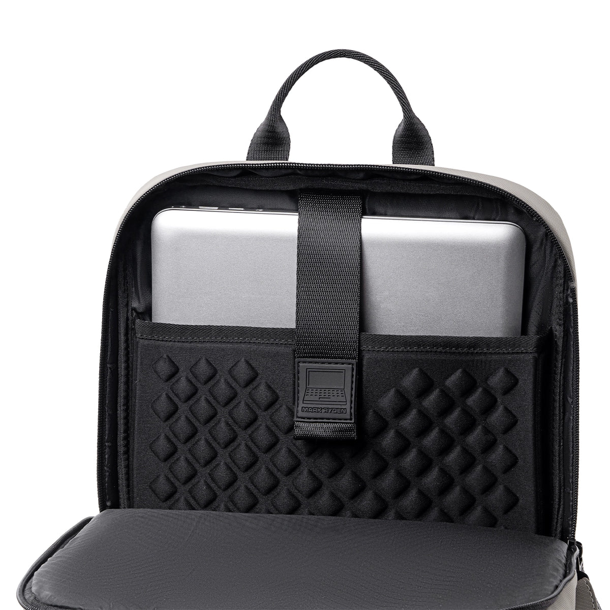 VaultCharge: 18.5L Business Laptop Backpack with EVA Diamond Bumper for Professionals