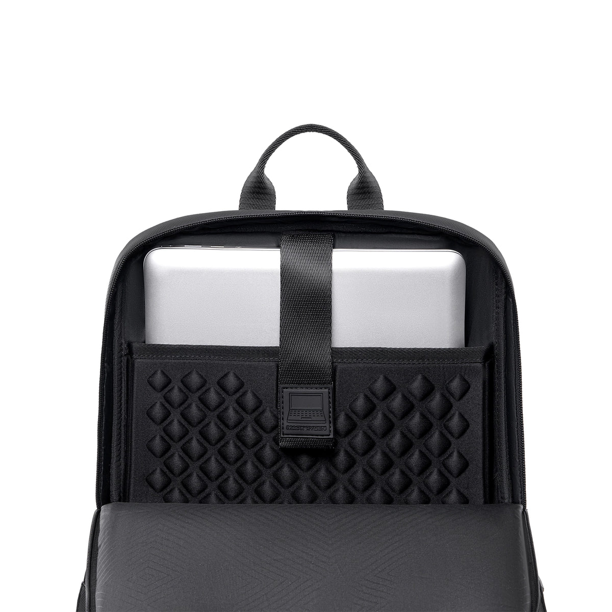 VaultCharge: 18.5L Business Laptop Backpack with EVA Diamond Bumper for Professionals