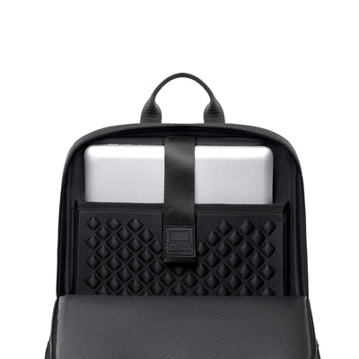 VaultCharge: 18.5L Business Laptop Backpack with EVA Diamond Bumper for Professionals