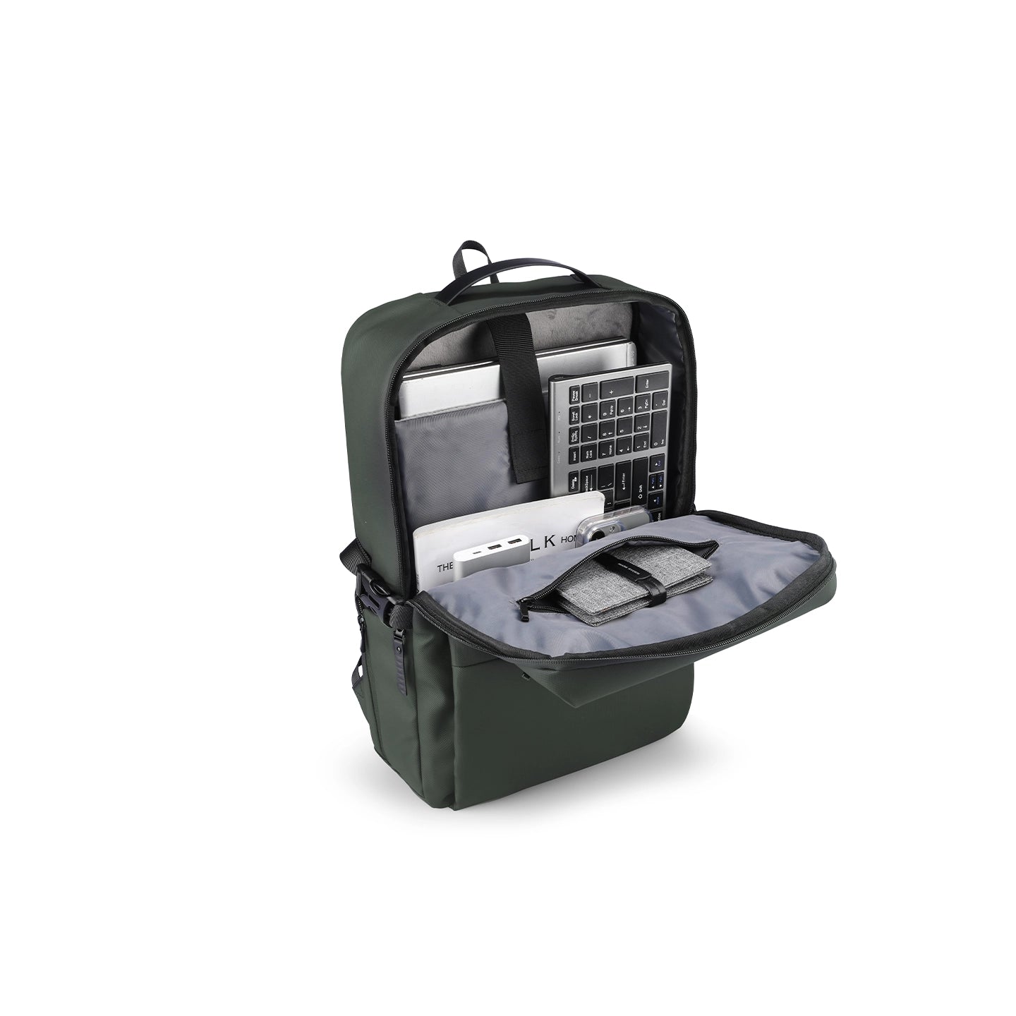 Super Light: Multi-compartment Waterproof Leather Computer Commuter Backpack