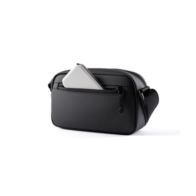 ExecSlim: Slim Business Crossbody Bag with 3 Compartments and Key Hook