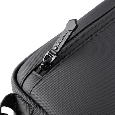 ExecSlim: Slim Business Crossbody Bag with 3 Compartments and Key Hook