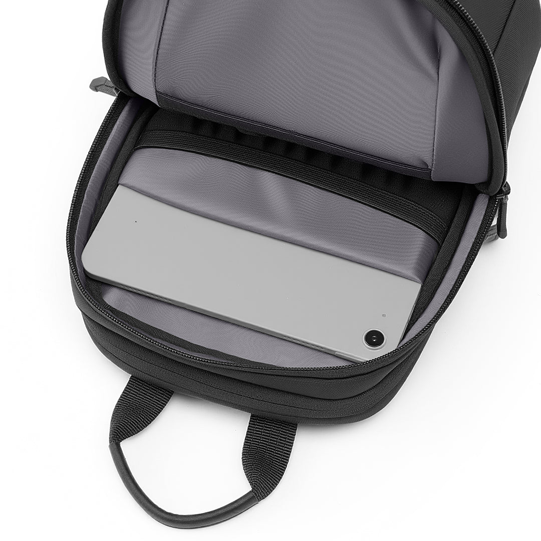 TechPouch: Crossbody Chest Bag with USB Port & iPad Mini Compatible