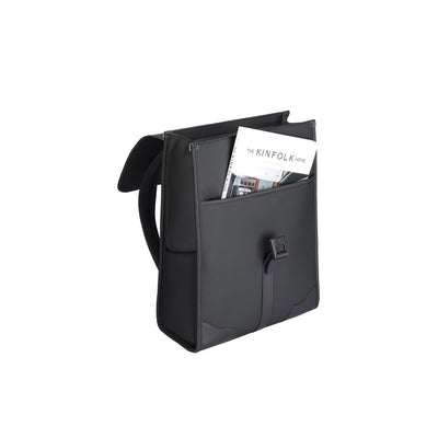 MUKE I: School Style Classic Business Work Black Oxford Backpack