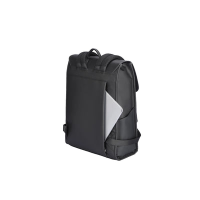 MUKE I: School Style Classic Business Work Black Oxford Backpack