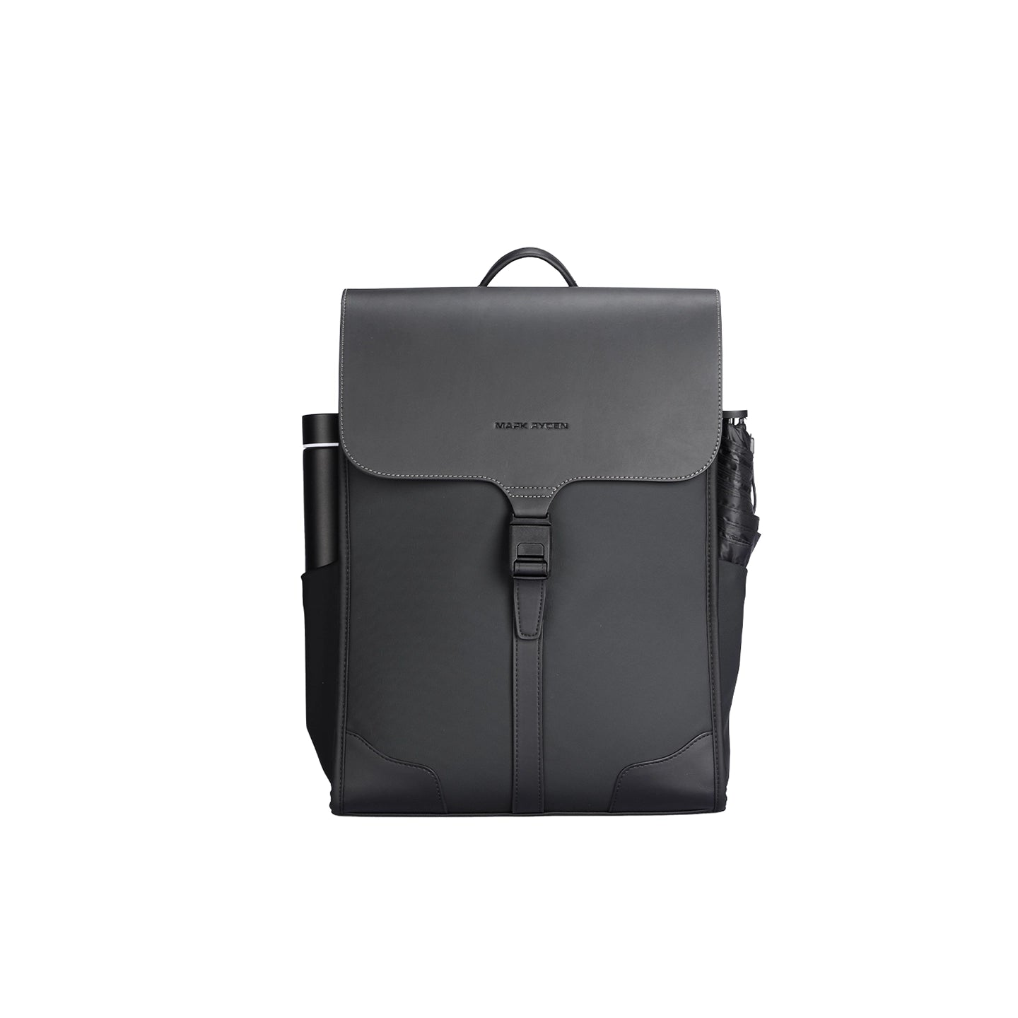 MUKE I: School Style Classic Business Work Black Oxford Backpack