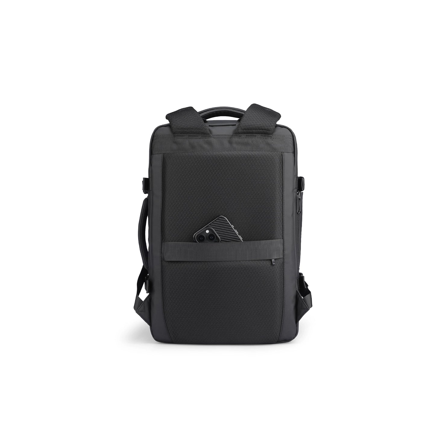 MUKE I: School Style Classic Business Work Black Oxford Backpack