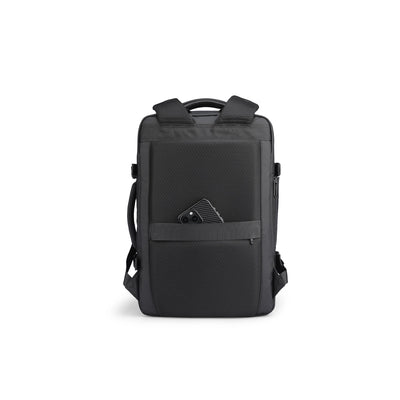 MUKE I: School Style Classic Business Work Black Oxford Backpack