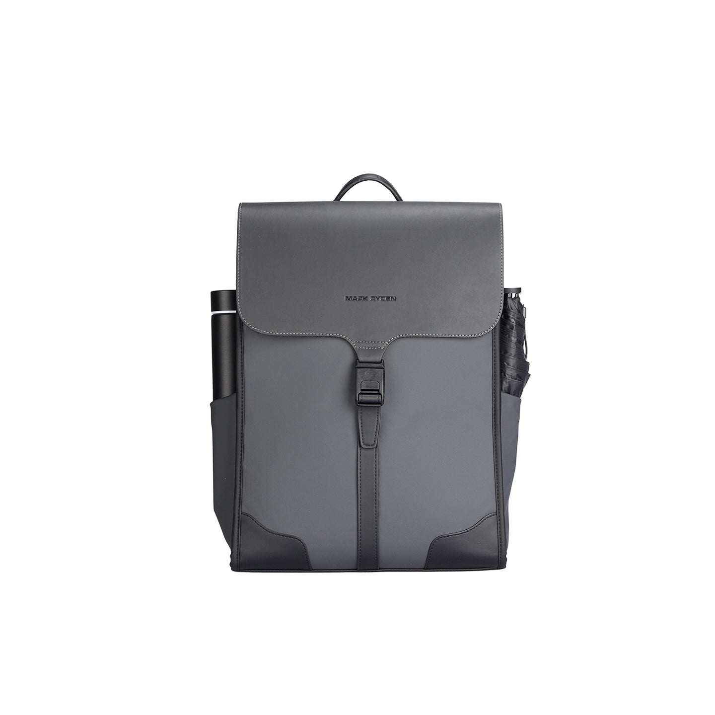 MUKE I: School Style Classic Business Work Black Oxford Backpack