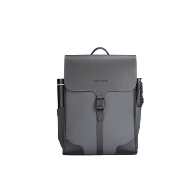 MUKE I: School Style Classic Business Work Black Oxford Backpack