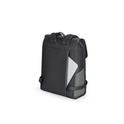 MUKE I: School Style Classic Business Work Black Oxford Backpack