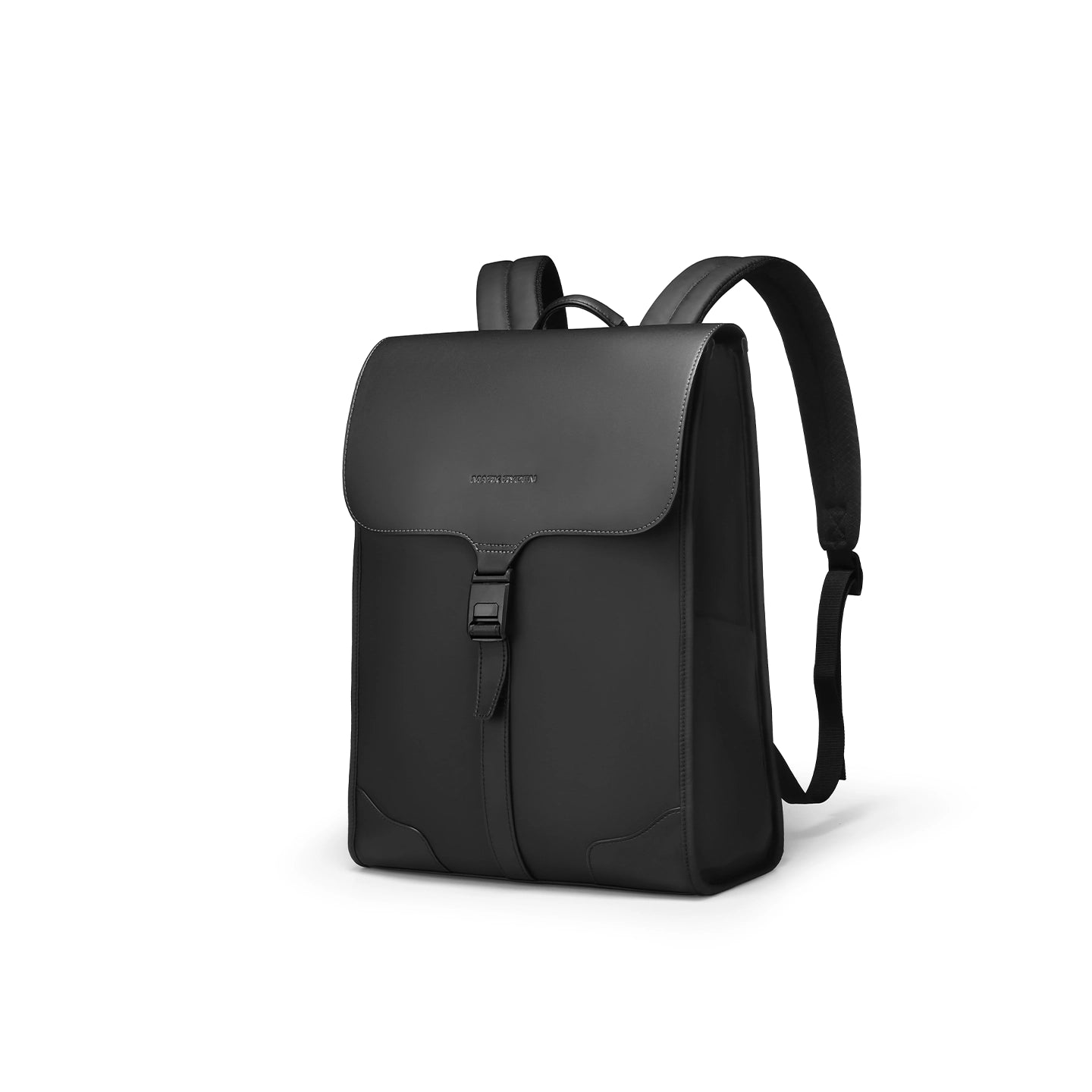 MUKE I: School Style Classic Business Work Black Oxford Backpack