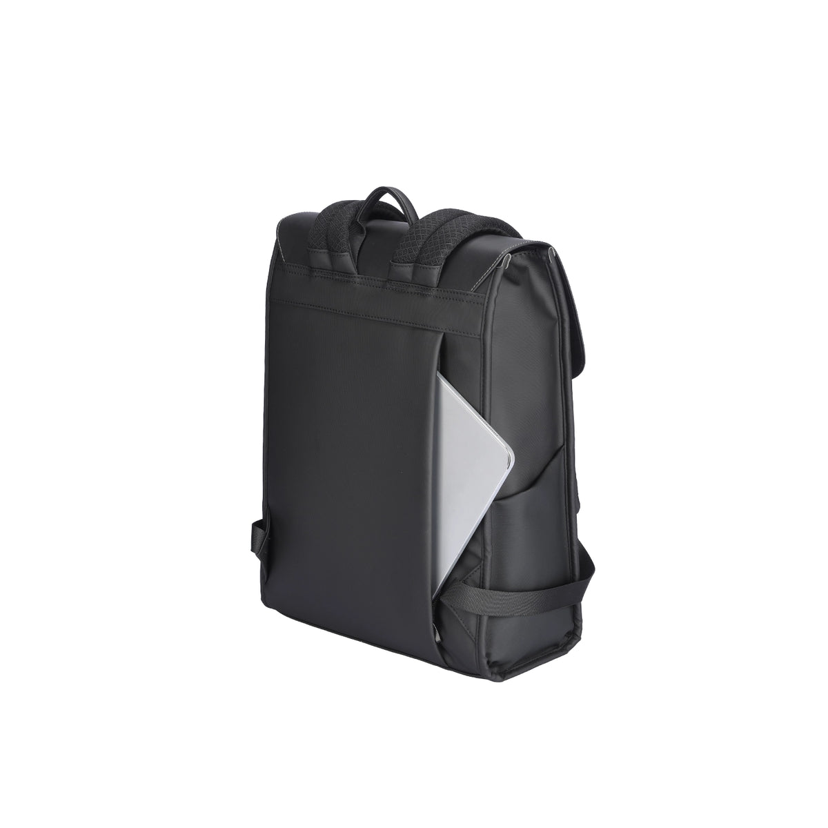 MUKE I MR1611: Classic Business Work Black Leather Backpack 