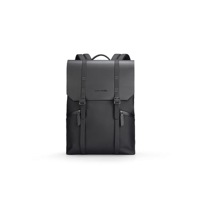MUKE II:School Classic Business Work Black Oxford Backpack