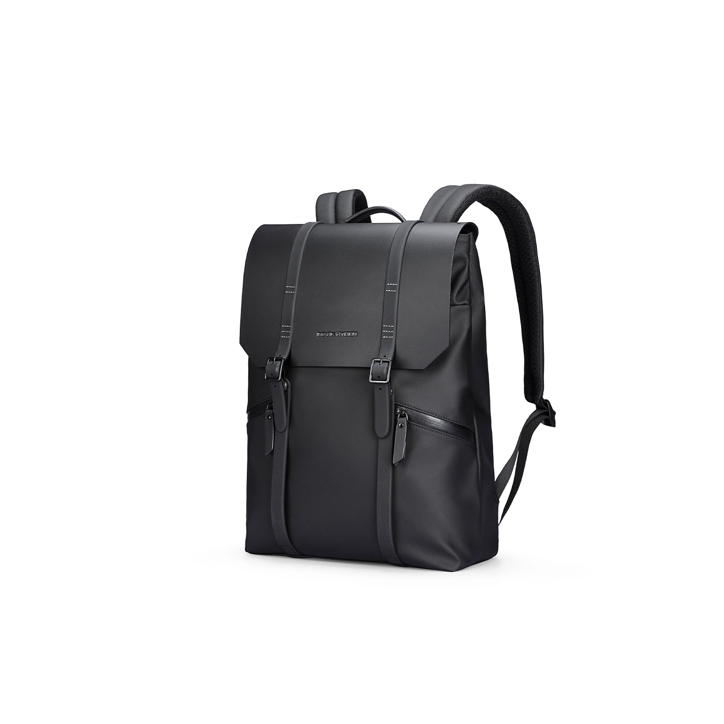 MUKE II:School Classic Business Work Black Oxford Backpack