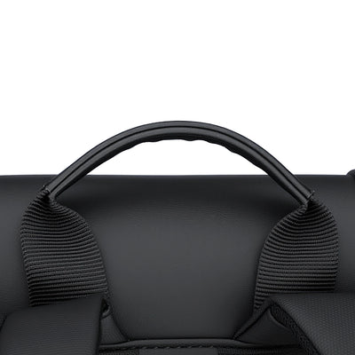 MUKE II:School Classic Business Work Black Oxford Backpack
