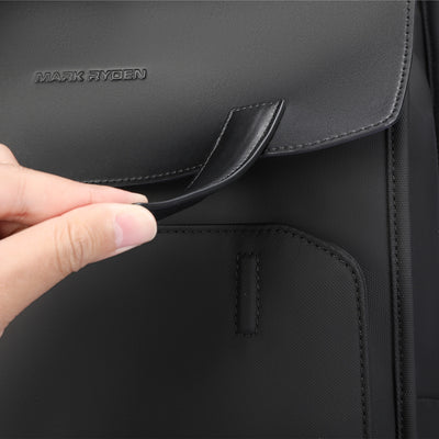 MUKE III: School Style Classic Business Work Black Oxford Backpack