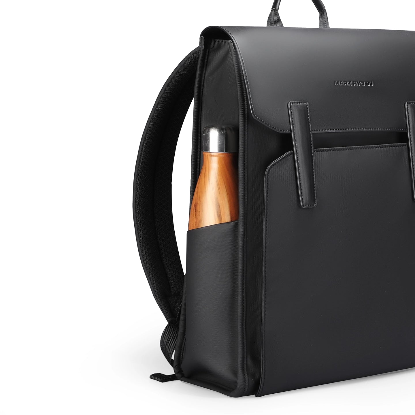 MUKE III: School Style Classic Business Work Black Oxford Backpack