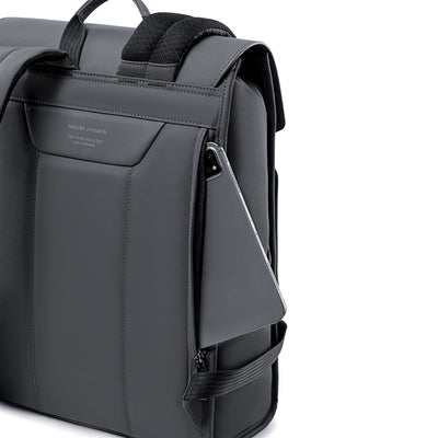 MUKE III: School Style Classic Business Work Black Oxford Backpack