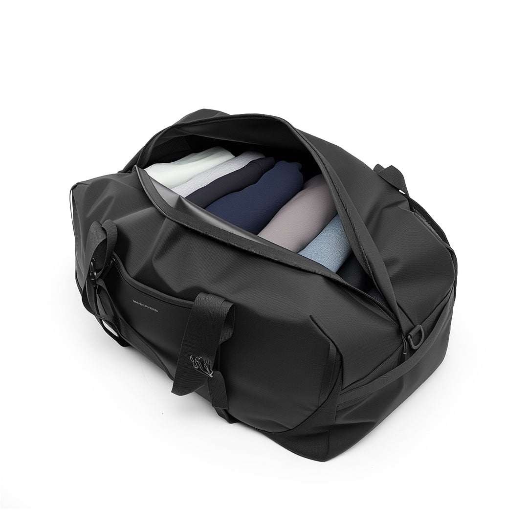 AeroDuffle: 48L Travel Duffle Bag with Multi-Pockets & Luggage Strap
