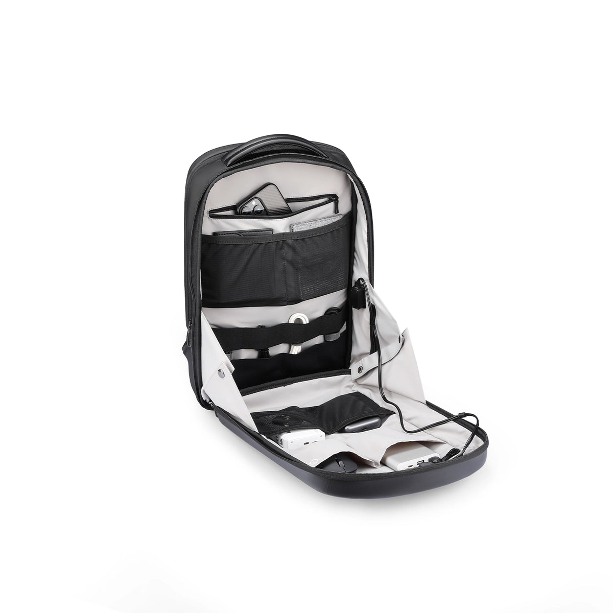 Das Ratio Arc Compartment: Wasserfester Laptop-Hartschalenrucksack