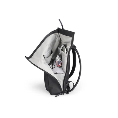 Trendy: Lässiger Rucksack aus Leder mit mehreren Fächern