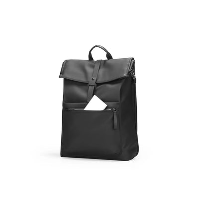 Trendy: Lässiger Rucksack aus Leder mit mehreren Fächern