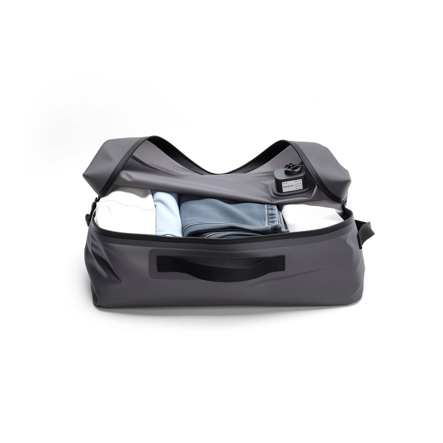 VacSpace Max: Electric Valve Compression Storage Bag with Semi-Transparent Window