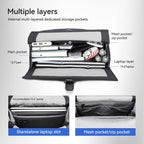 Professional stylish backpack with multiple layers & storage pockets for daily commuting